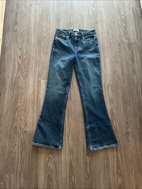 PAIGE Dark Blue Flare Jeans Laurel Canyon size 30